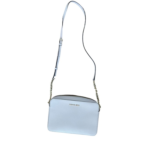 Michael Kors Jet Set Crossbody Bag Pink Saffiano Leather - Picture 8 of 8